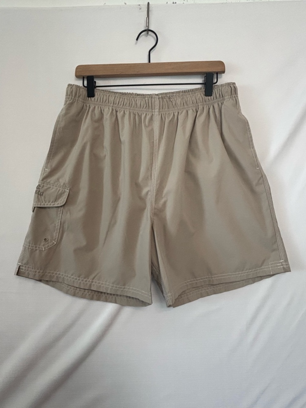 COSTA Men’s Beige Swim Trunks Size Large